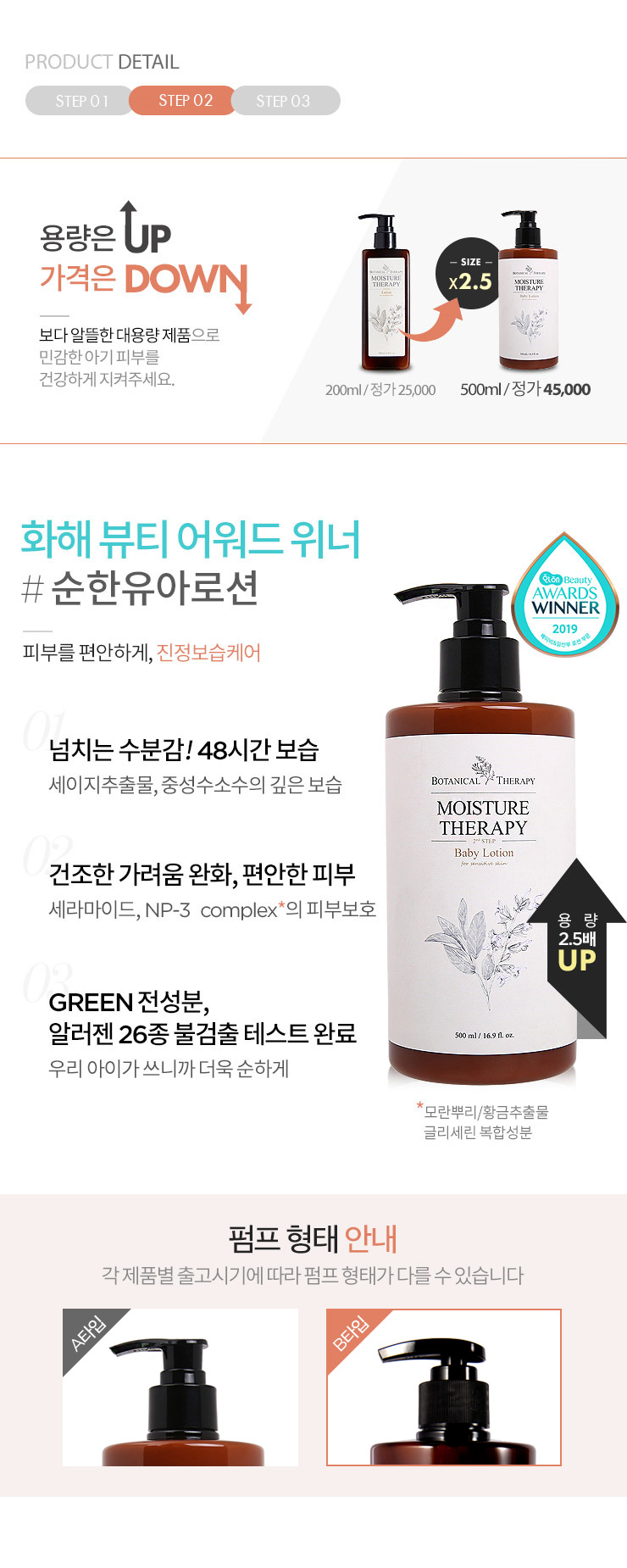 Baby Lotion 500ml High Capacity Botanical Therapy